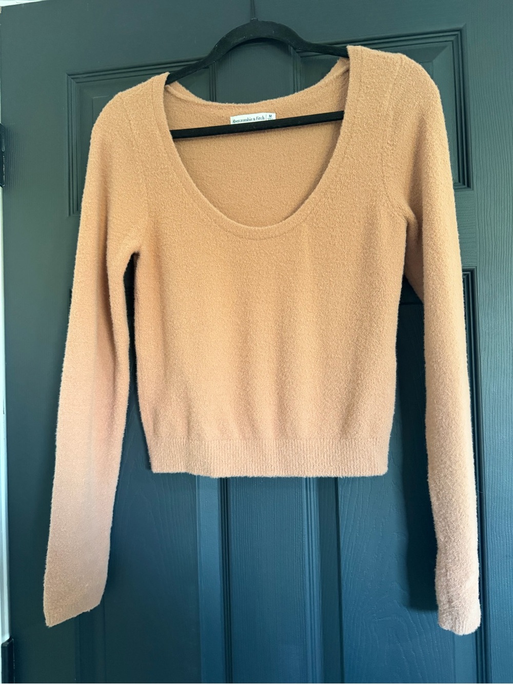 Abercrombie & Fitch Women's Scoop Neck Sweater - Camel